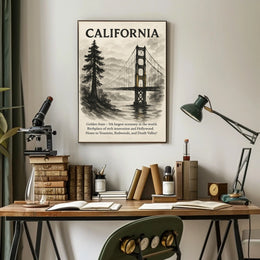 California The Golden State Poster