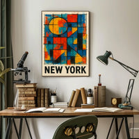 New York Abstract Poster