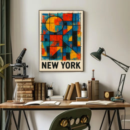 New York Abstract Poster