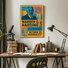 Warren G. Harding 29th President Poster