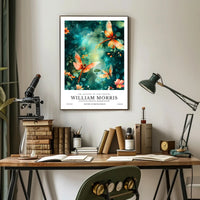 William Morris Inspired Art Nouveau Floral Artistic Poster