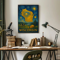 Wisconsin A Starry Tribute Poster
