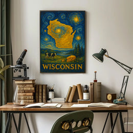 Wisconsin A Starry Tribute Poster