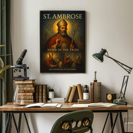 St. Ambrose Hero Of The Faith Poster