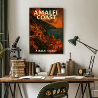 Amalfi Coast Scenic Beauty Poster Wall Art 18X24 Seascape