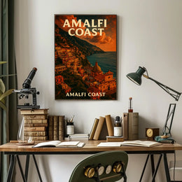 Amalfi Coast Scenic Beauty Poster Wall Art 18X24 Seascape
