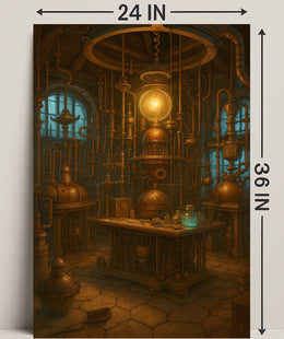 Steampunk Laboratory Adventure - Fantasy or Mythology Poster