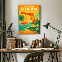 Discover Florida The Sunshine State Awaits Poster