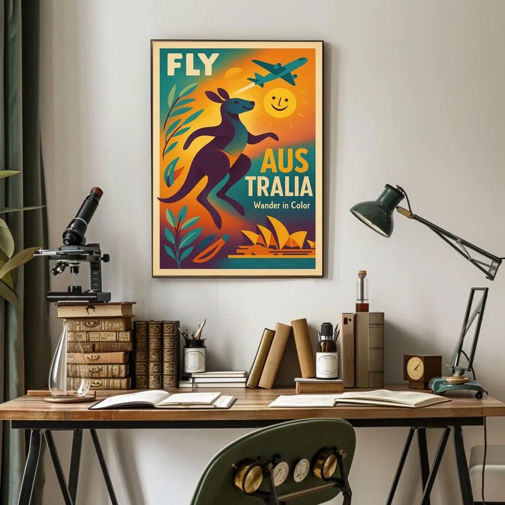 Explore Australia's Vibrant Beauty Travel Poster PosterGoat