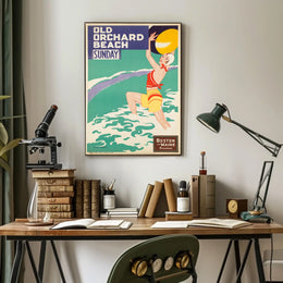 Old Orchard Beach Boston And Maine Poster