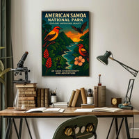American Samoa's Splendor: Vibrant National Park Poster