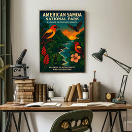 American Samoa's Splendor: Vibrant National Park Poster