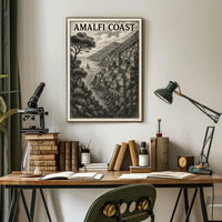 Amalfi Coast Poster Coastal Wall Art Print 18x24 Gallery