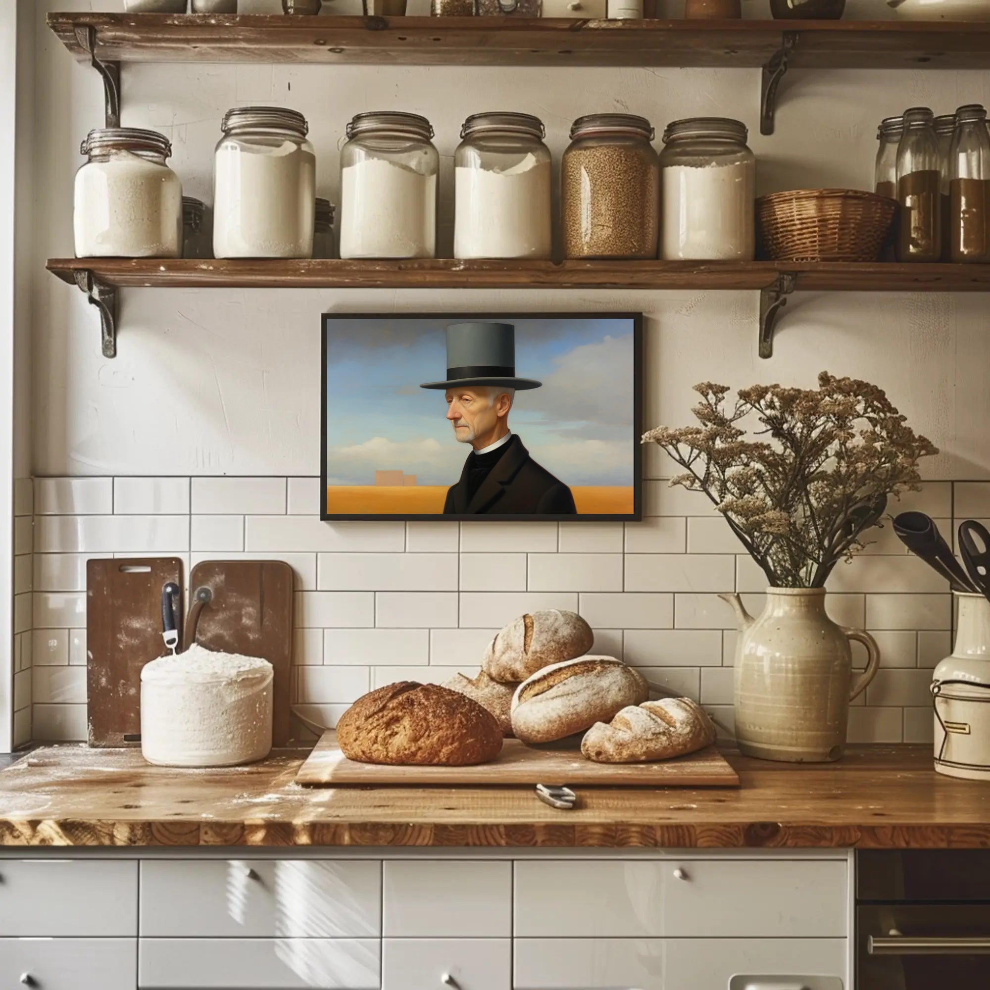 Timeless Elegance: Man in Top Hat Historical Poster