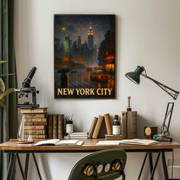 New York City Nightscape Poster