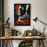 Regal Bulldog Portrait Poster