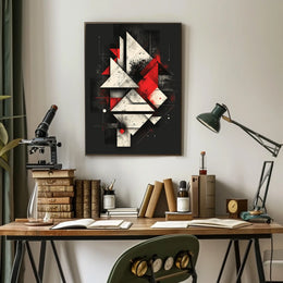 Abstract Geometric Composition Abstract Poster