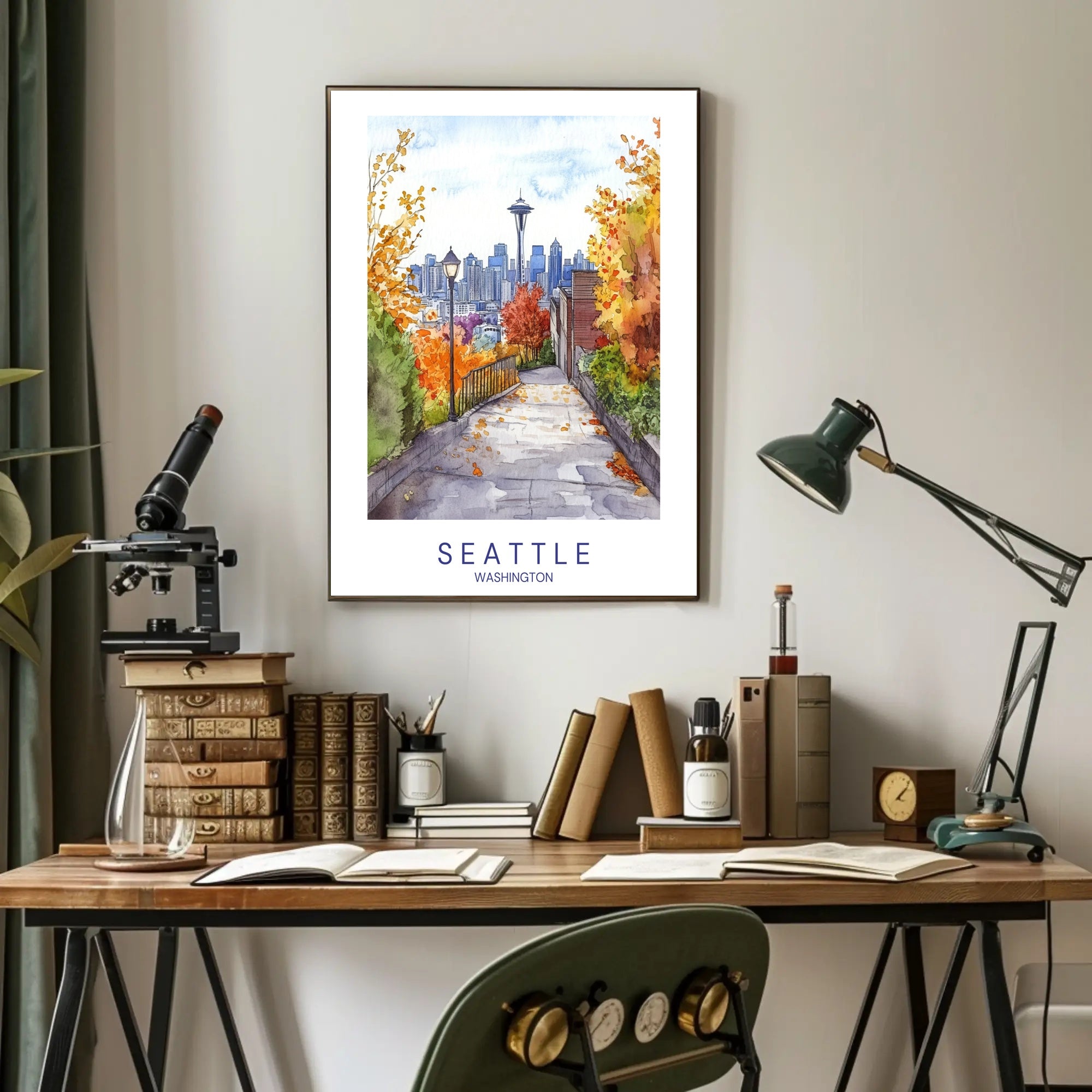 Autumn in Seattle Poster PosterGoat