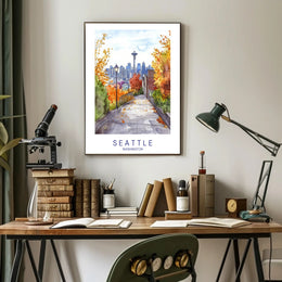 Autumn in Seattle Poster PosterGoat
