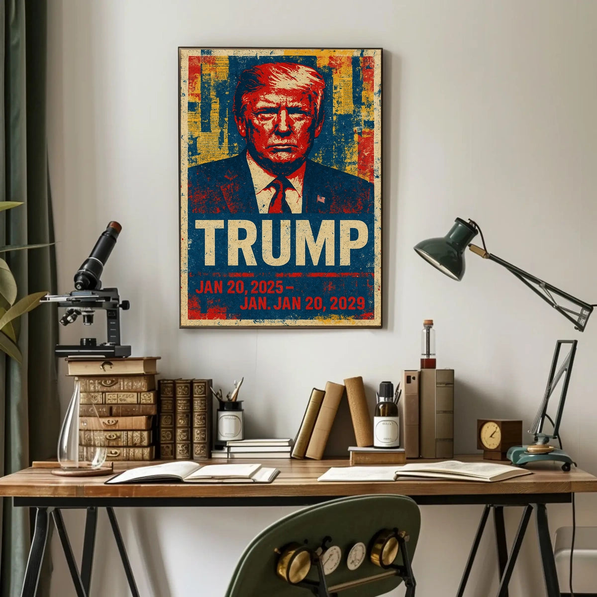 Donald Trump 47th President of the United States Street Art Mashup Poster