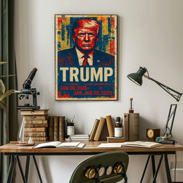 Donald Trump 47th President of the United States Street Art Mashup Poster