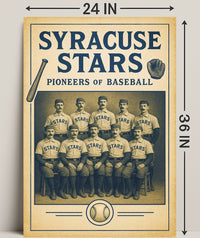 Syracuse Stars Pioneers of Baseball Poster PosterGoat