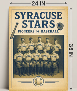 Syracuse Stars Pioneers of Baseball Poster PosterGoat