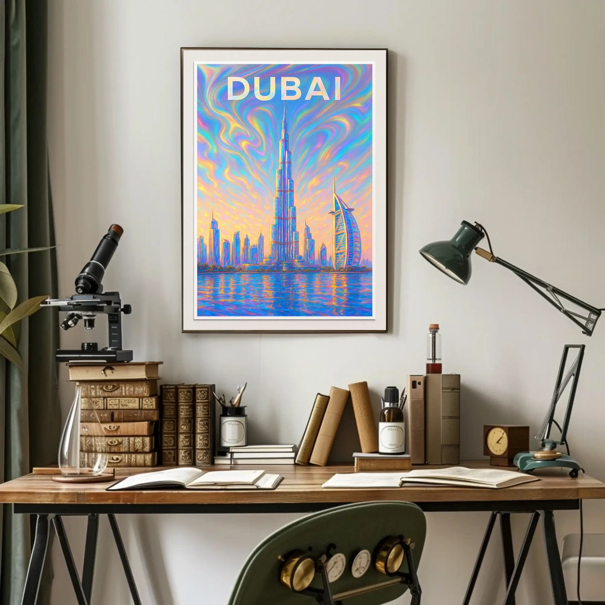 Dubai Skyline Poster