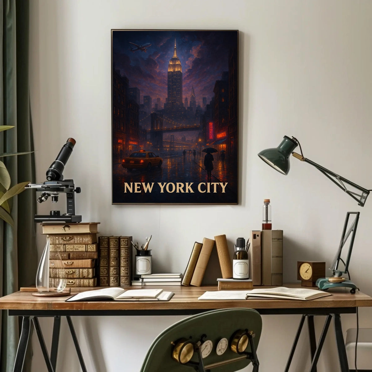 New York City Nightscape Poster