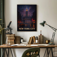 New York City Nightscape Poster