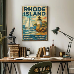 Rhode Island Coastal Charm Poster