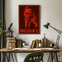 Malcolm X Iconic Leader Poster