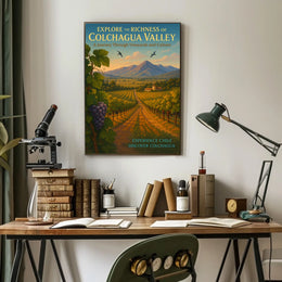 Discover Colchagua A Journey Through Vineyards and Culture Poster