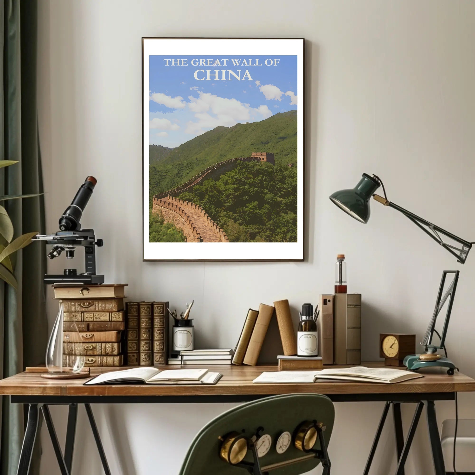 The Great Wall of China Travel Poster
