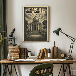 Alabama State Capitol Montgomery Poster