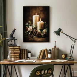 Candlelit Serenity Poster