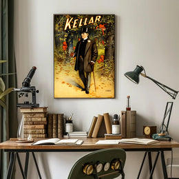 Magical Performer with Imps in Enchanted Forest Artistic Poster