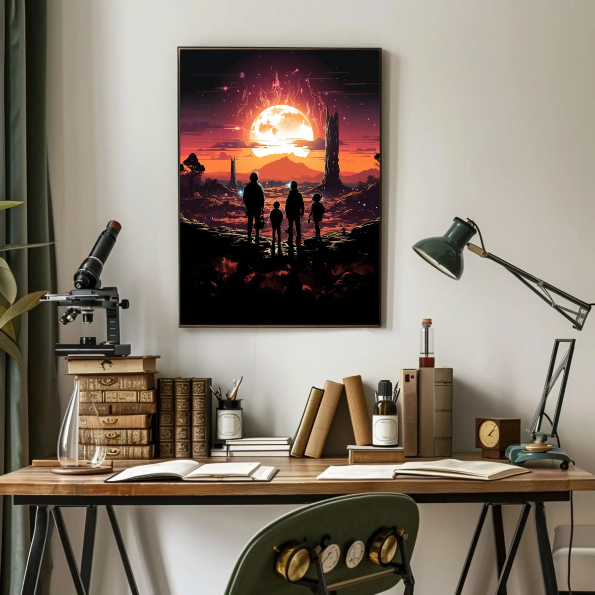 Journey to the Fiery Moon Poster