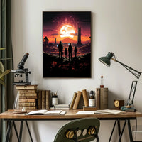 Journey to the Fiery Moon Poster