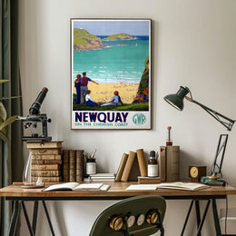 Newquay On The Cornish Coast Poster
