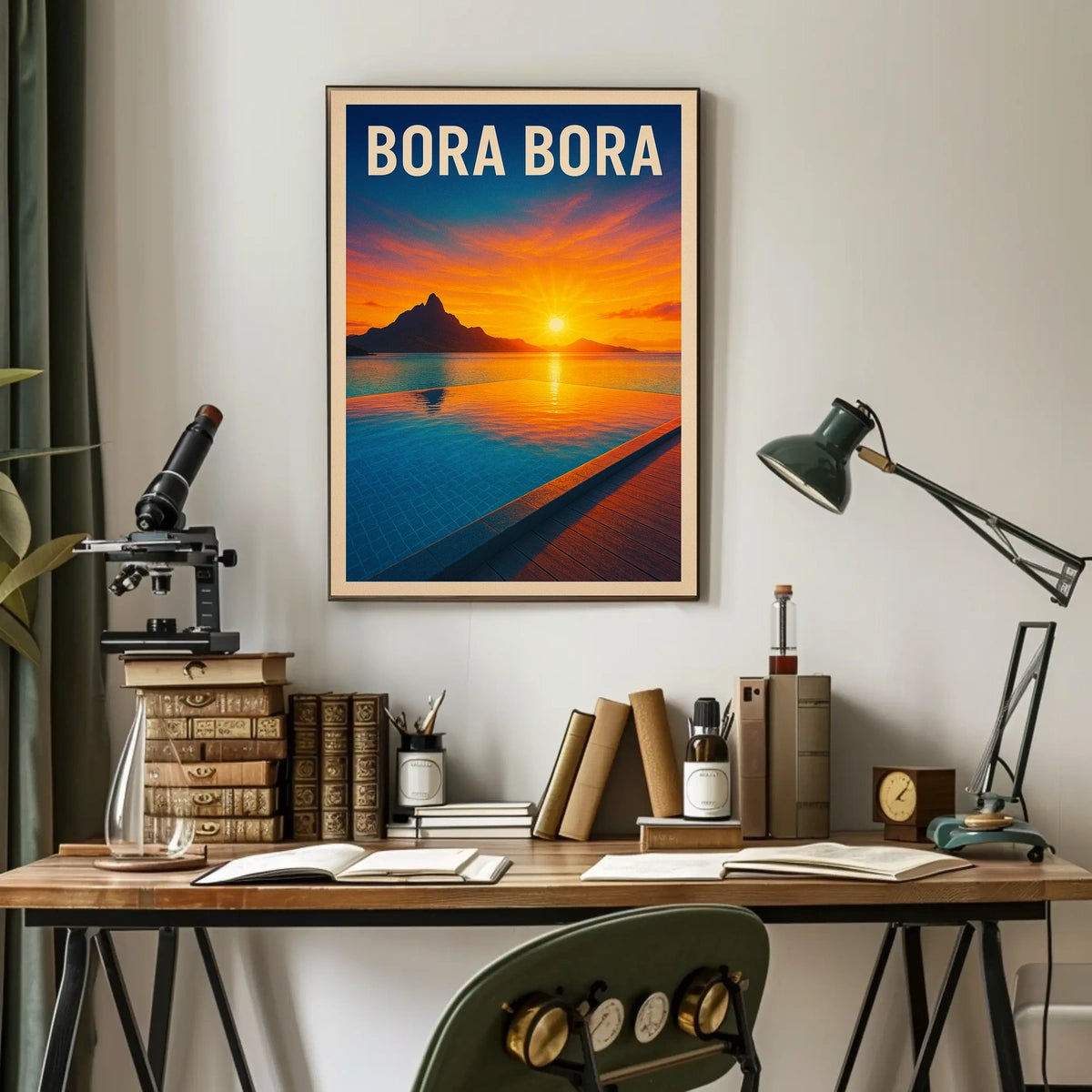 Bora Bora Sunset Poster