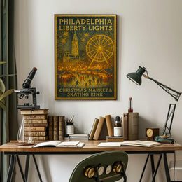 Philadelphia Liberty Lights Poster