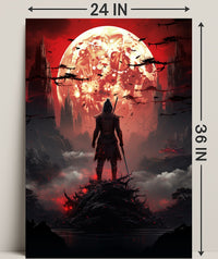Warrior Under The Blood Moon Poster