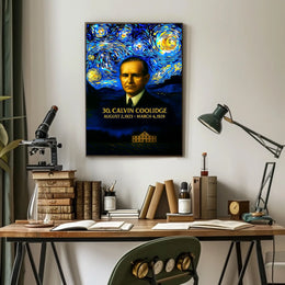 Calvin Coolidge 30th President of the United States Presidential Masterpiece Series Poster