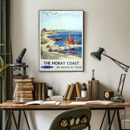 The Moray Coast See Britain By Train Poster