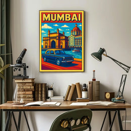 Mumbai A Vibrant Cityscape Poster