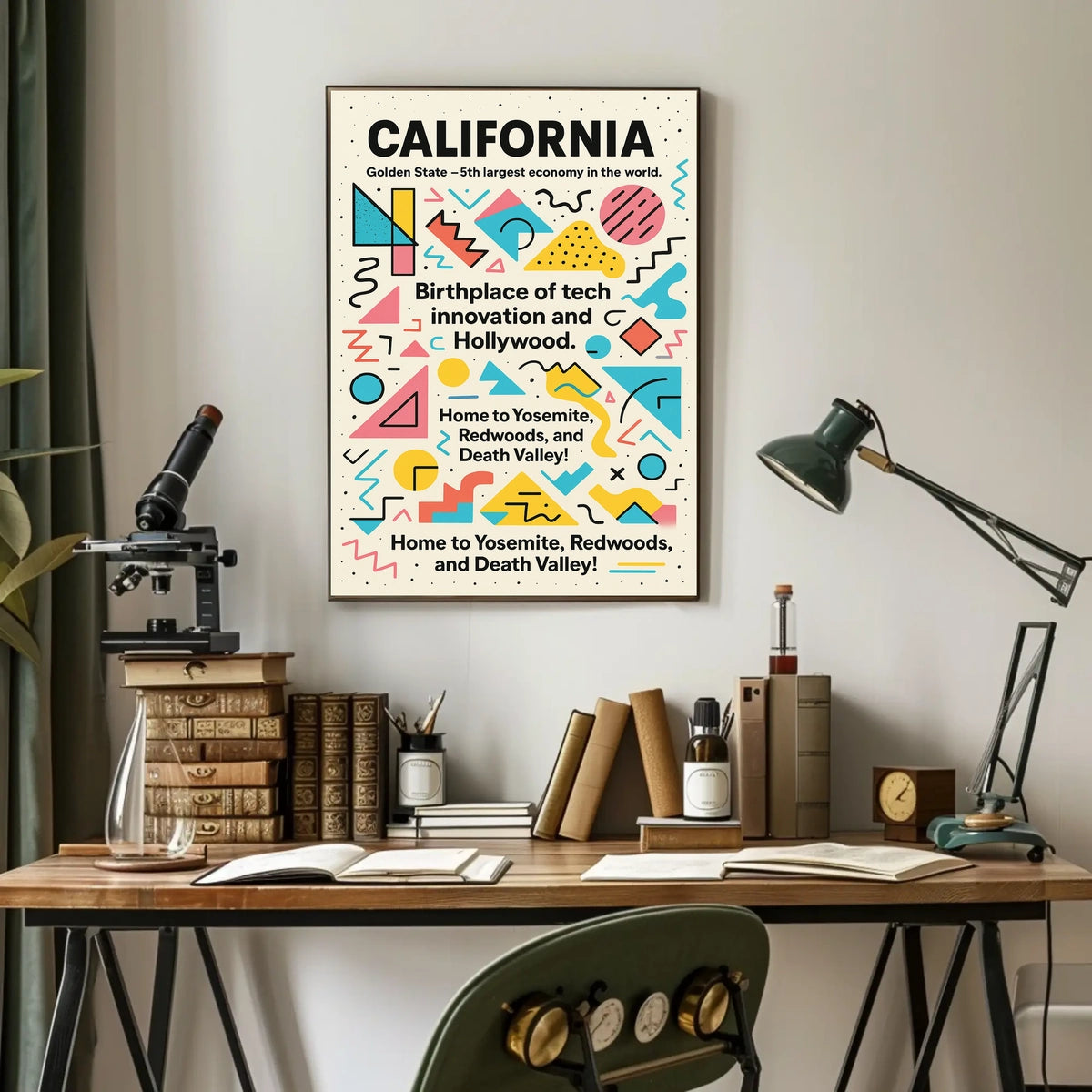 California The Golden State Poster