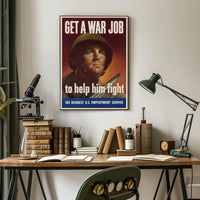 World War II Era Patriotic Propaganda Poster