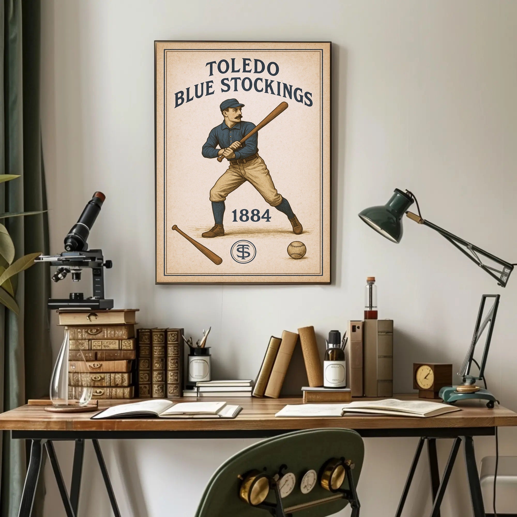 Toledo Blue Stockings 1884 Poster PosterGoat