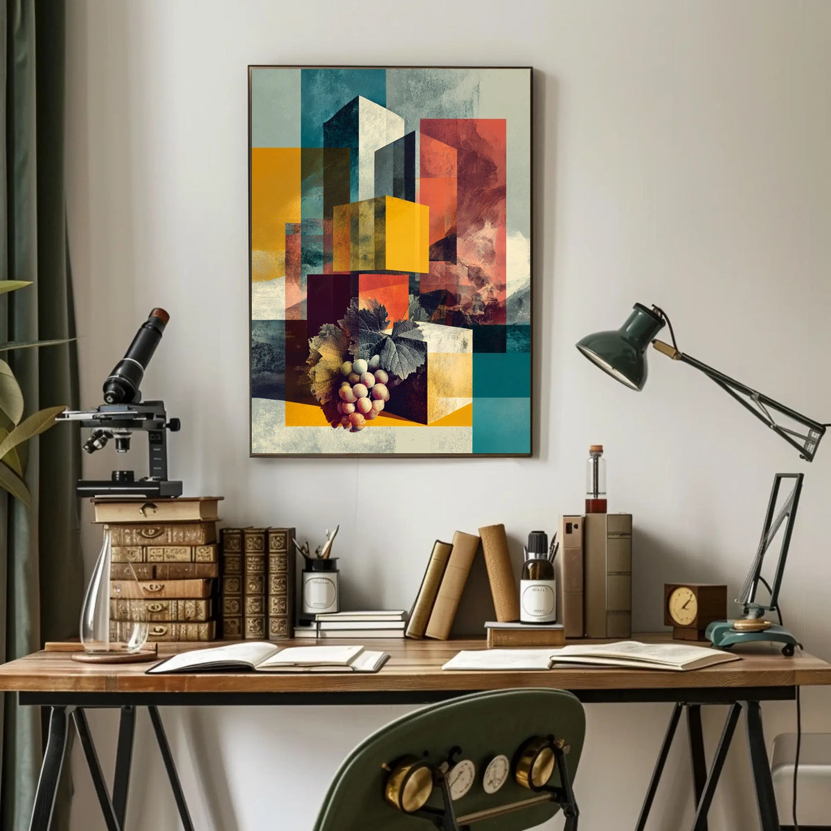 Abstract Geometric Landscape Abstract Poster